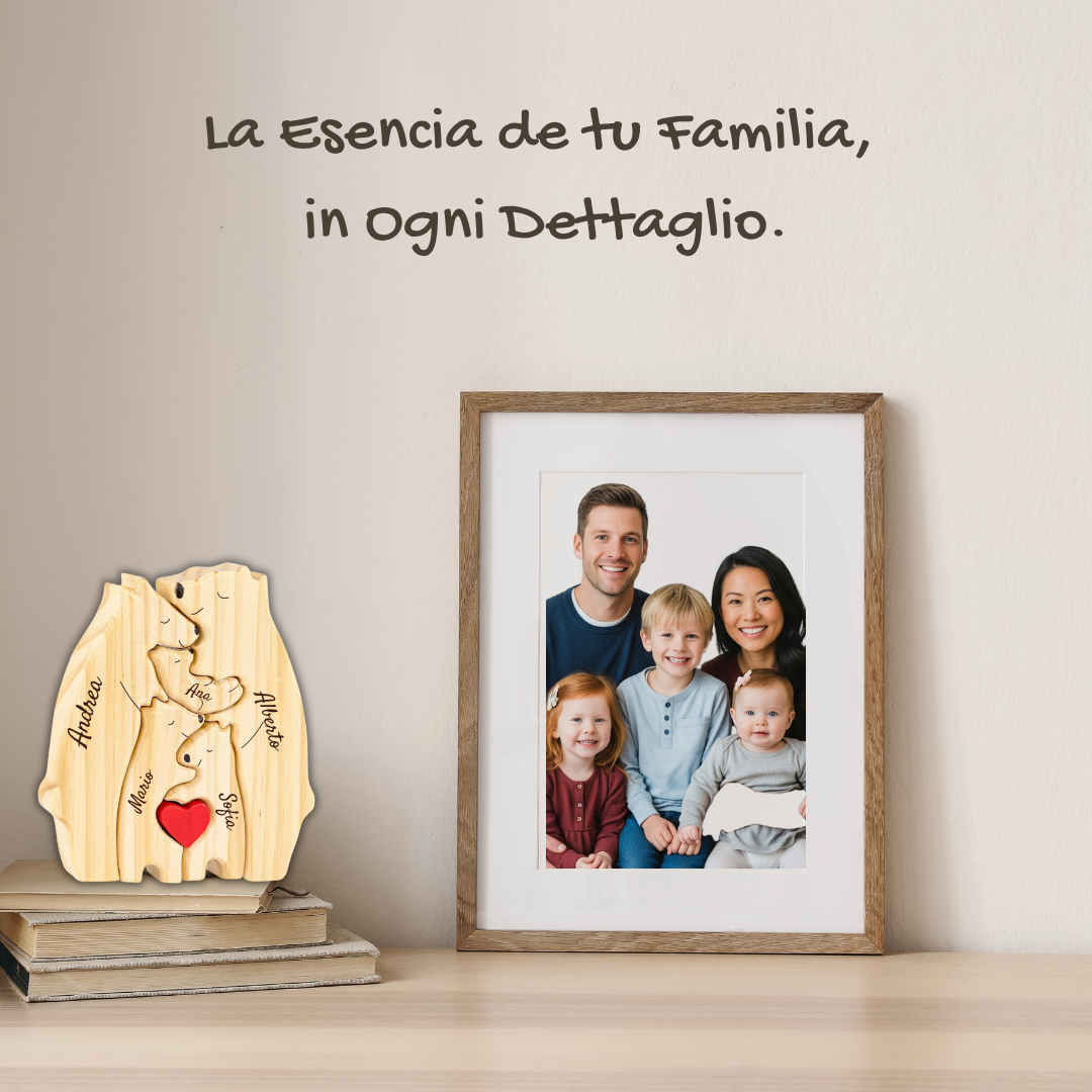 Wooden Bear Family Puzzle - Gift for Family